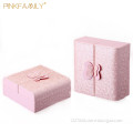 Pink Family Welcome Design Box For Jewelry Mini pu jewelry box
